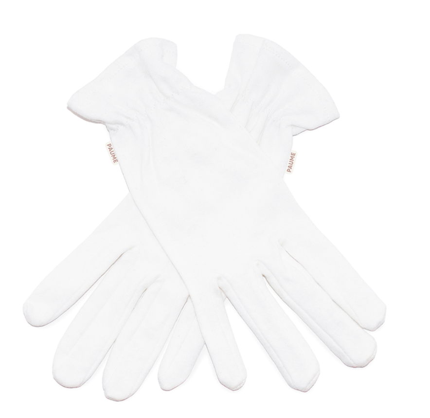 PAUME 100% Organic Cotton Overnight Hydration Gloves
